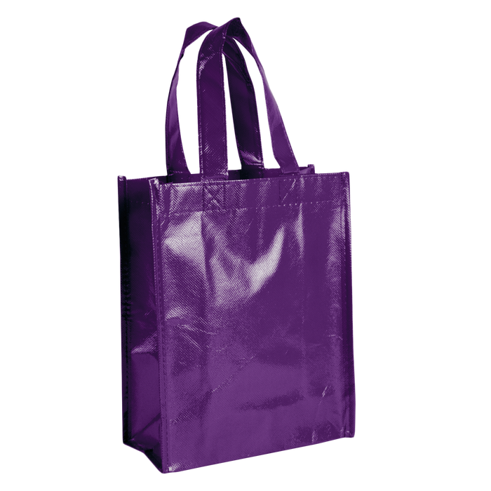 Purple Laminated Fiesta Tote