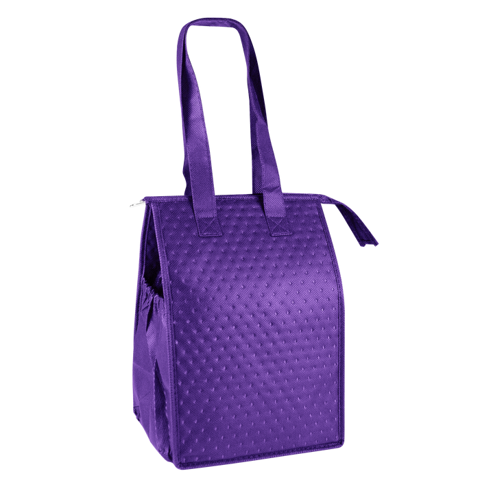 Purple Snack Pack Insulated Cooler Tote