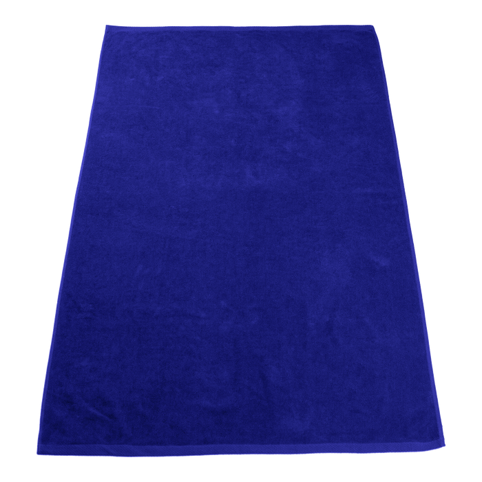 Royal Blue Seascape Color Beach Towel