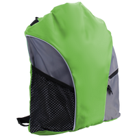 Lime Green DISCONTINUED - Lightweight Drawstring Backpack Thumb