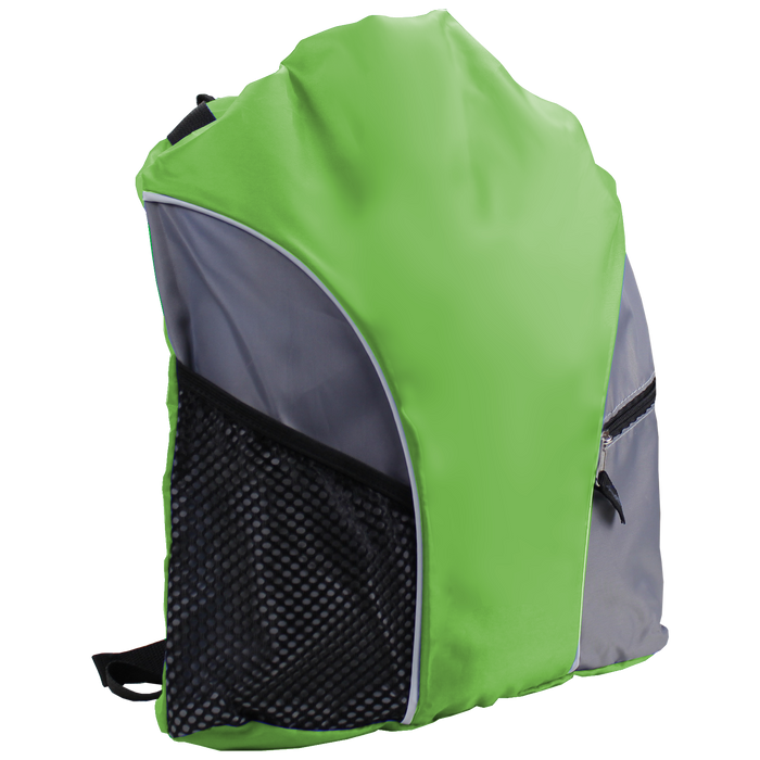 Lime Green DISCONTINUED - Lightweight Drawstring Backpack