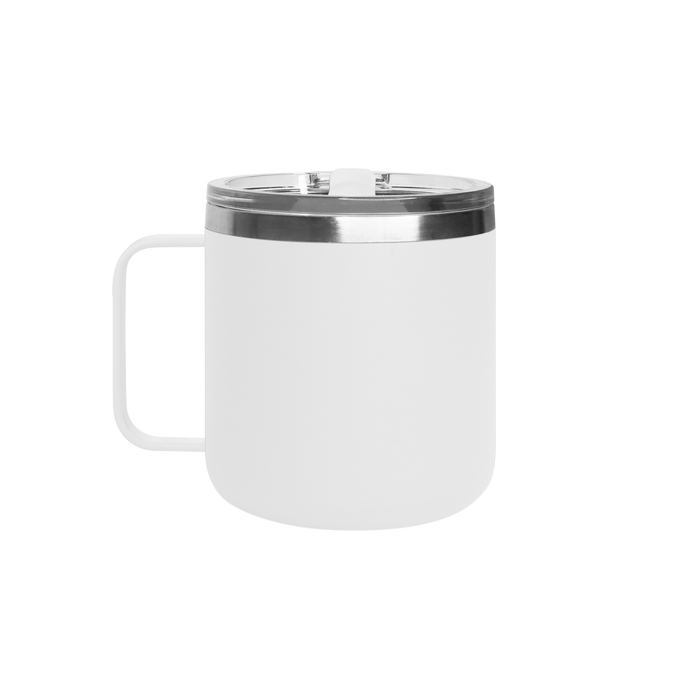 Matte White Stainless Steel Insulated Camper Mug