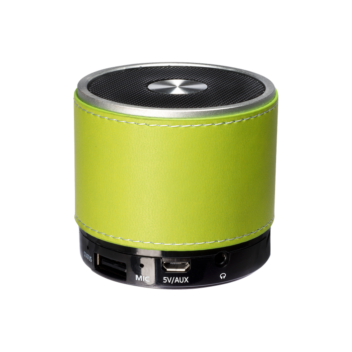 Lime Green Tuscany™ Faux Leather Wireless Speaker