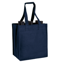 Navy Blue 6 Bottle Wine Tote Thumb