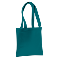 Teal Large Vegan Leather Tote Bag Thumb