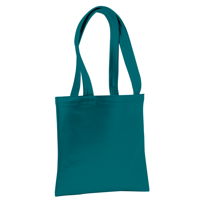 Teal Large Vegan Leather Tote Bag