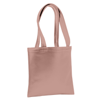 Metallic Rose Gold Large Vegan Leather Tote Bag Thumb