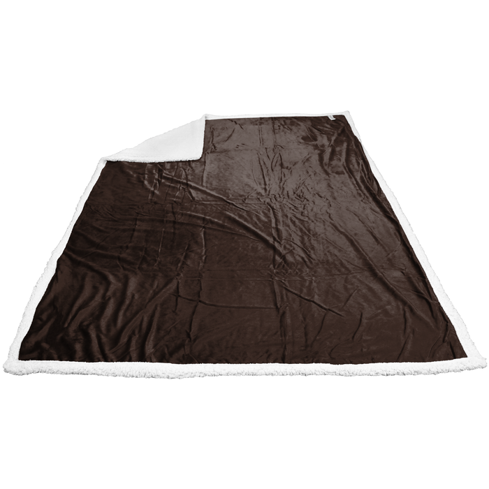 Dark Chocolate Breckenridge Faux Lambswool Blanket