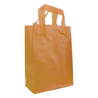 Tangerine Medium Frosted Plastic Shopper Thumb