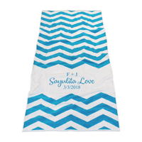  Horizon Chevron Striped Beach Towel Thumb