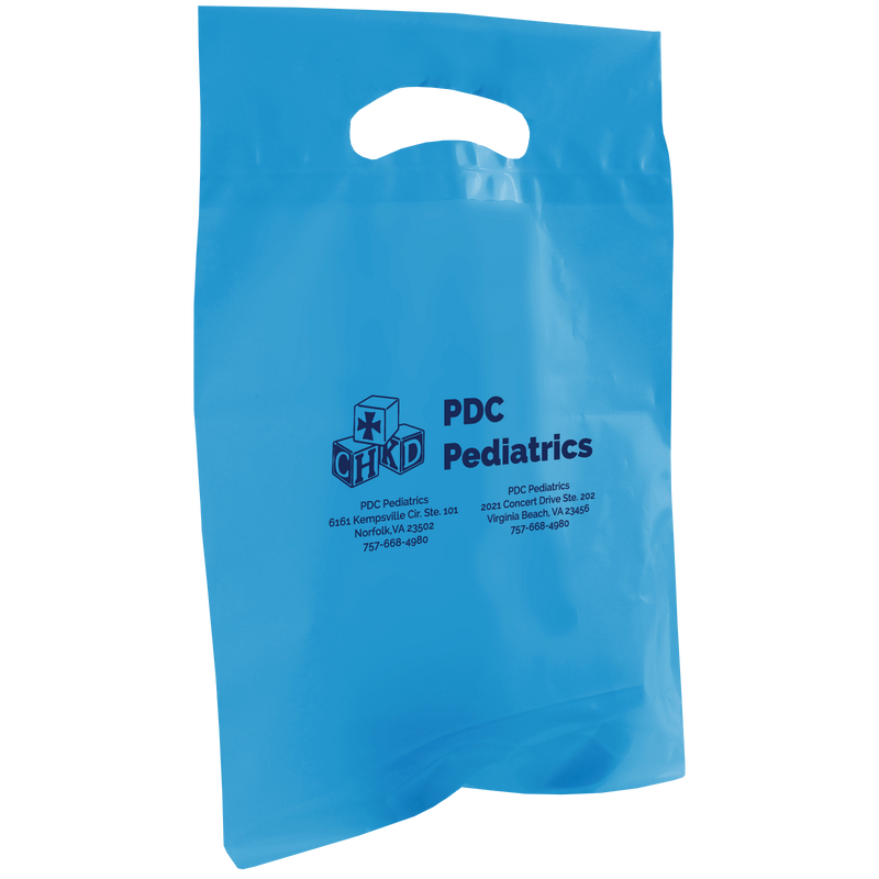 PDC Pediatrics / Small Die Cut Plastic Bag / Plastic Bags