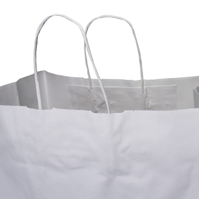  Large White Paper Shopper Bag