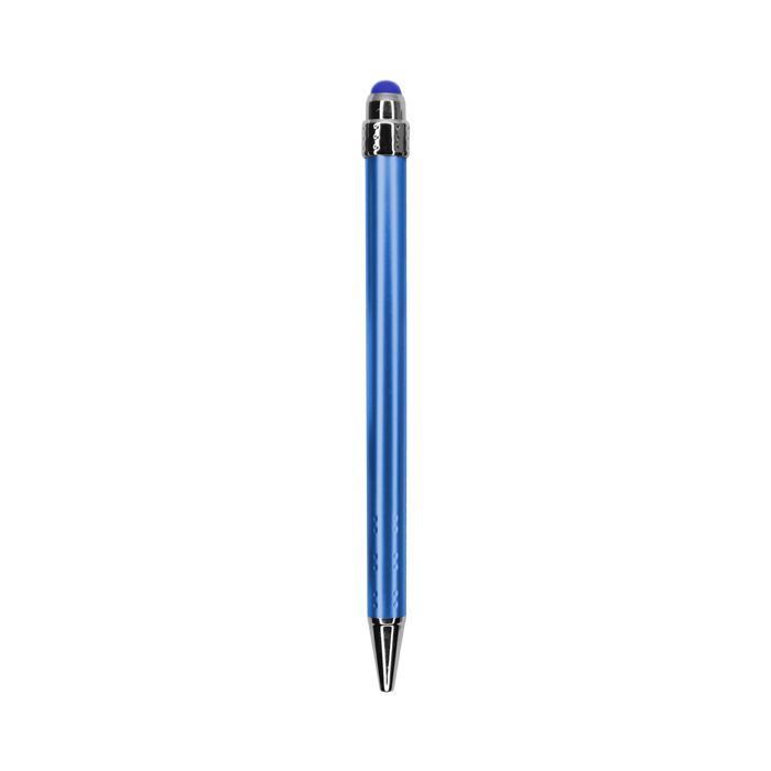 Blue with Blue Ink Chrome Stylus Pen