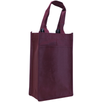 Burgundy 2 Bottle Wine Tote Thumb