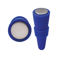 Royal Blue Vino Silicone Wine Stopper Thumb