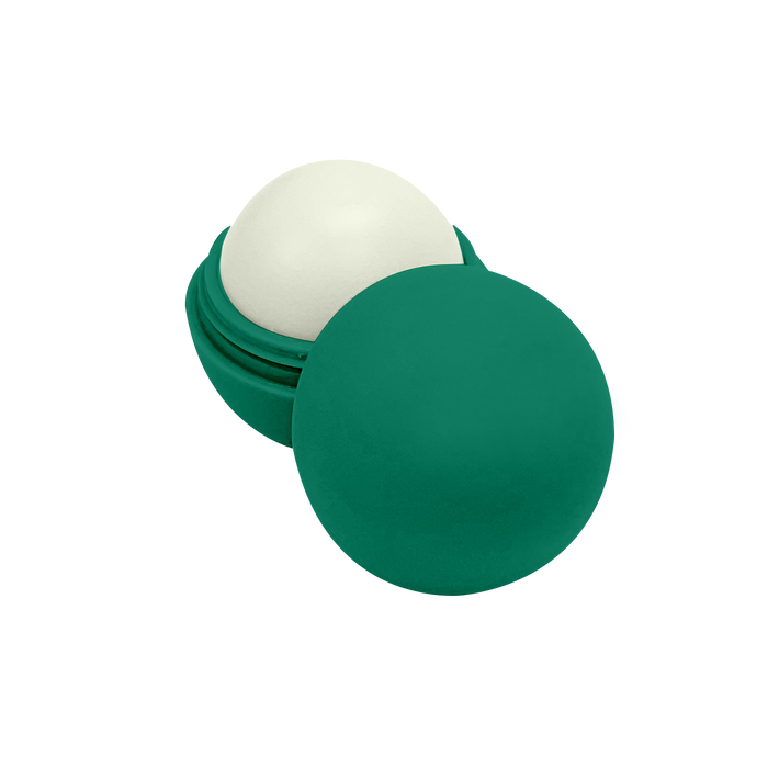 Dark Green with Vanilla Flavor Spherical Lip Balm