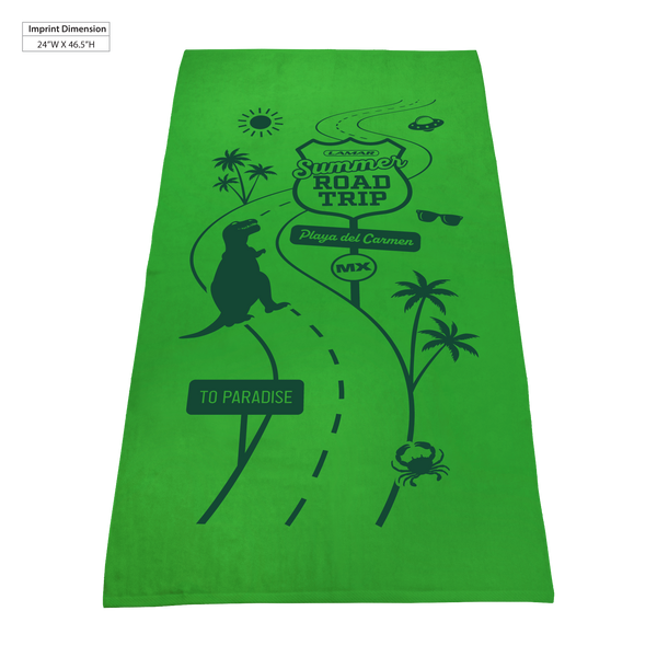 best selling towels,  color beach towels,  silkscreen imprint, 