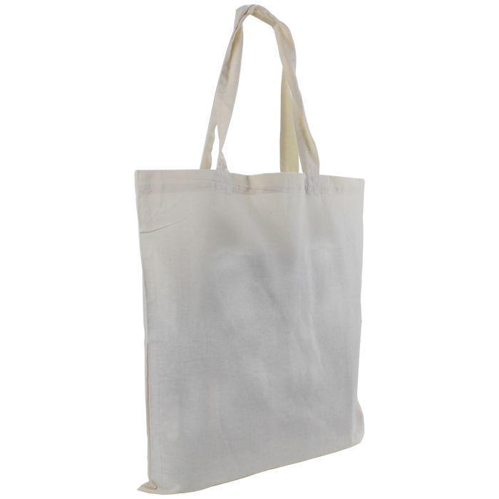 Natural Slim Cotton Canvas Tote