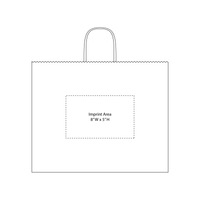  Extra Wide Matte Color Kraft Shopper Bag Thumb