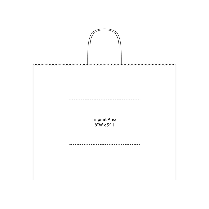  Extra Wide Matte Color Kraft Shopper Bag