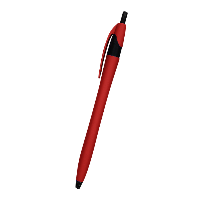 Red Rubberized Dart Pen