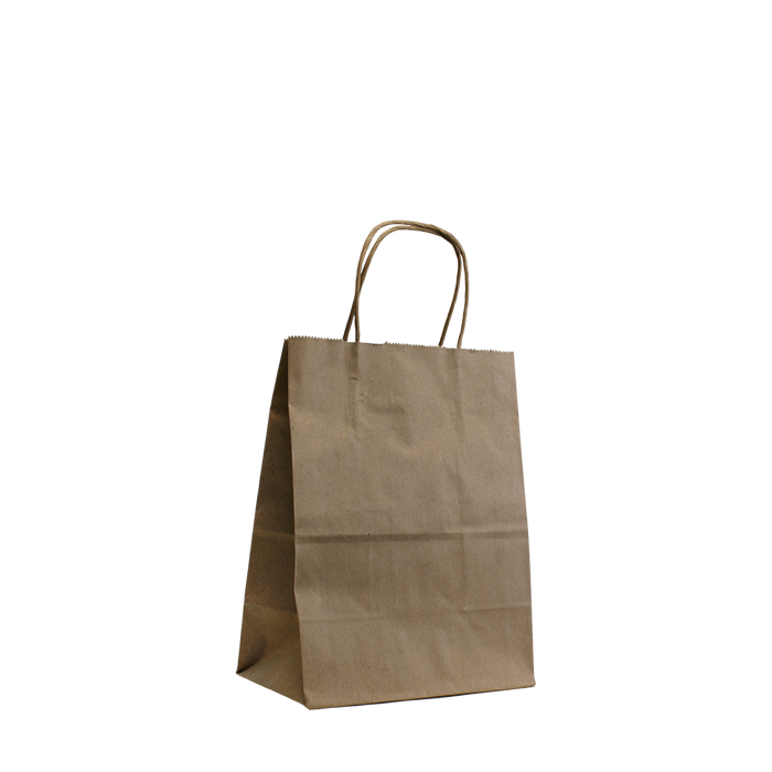 Natural Extra Small Kraft Paper Shopper Bag