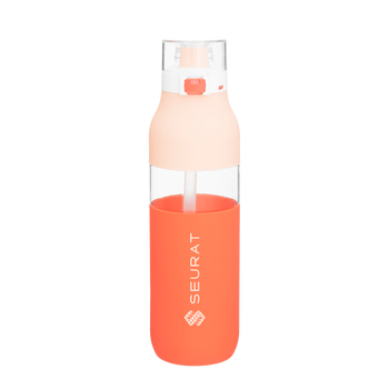 Flip Cap Water Bottle with Straw