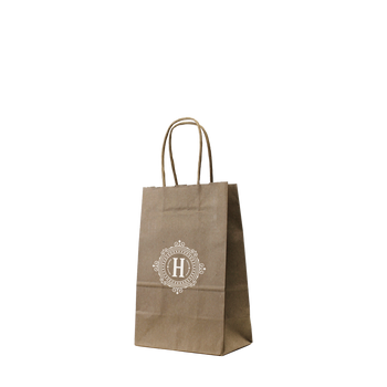 Mini Kraft Paper Shopper Bag