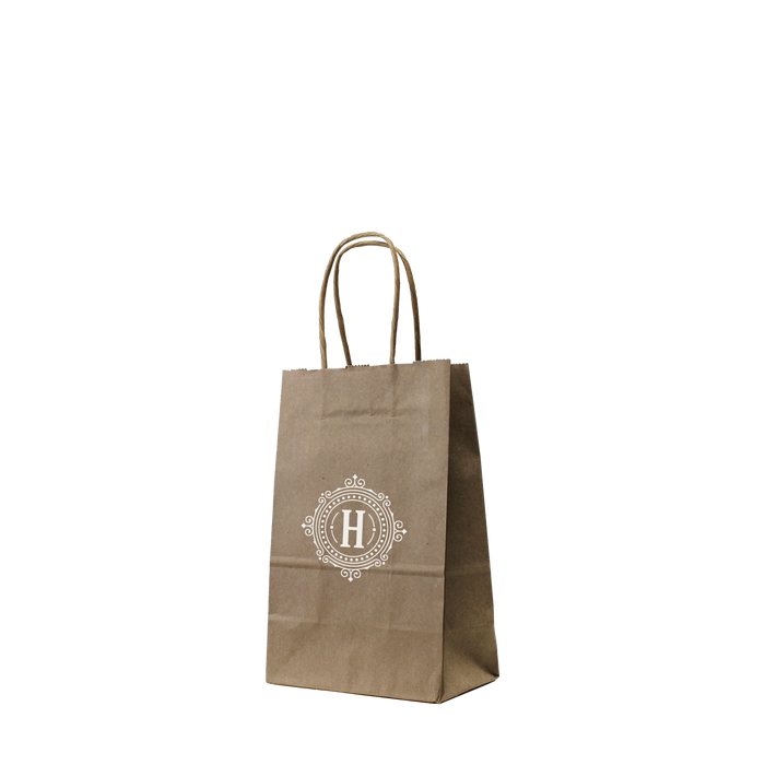  Mini Kraft Paper Shopper Bag