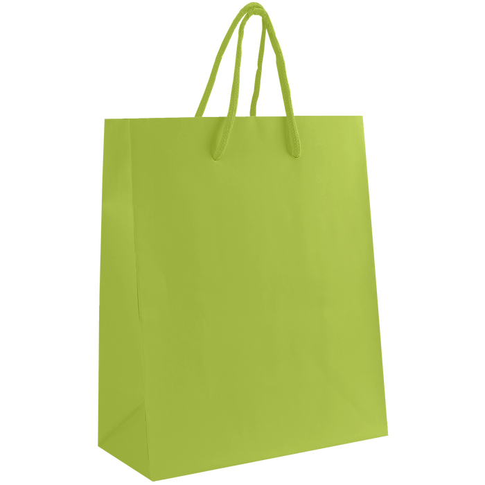 Lime Small Matte Shopper Bag