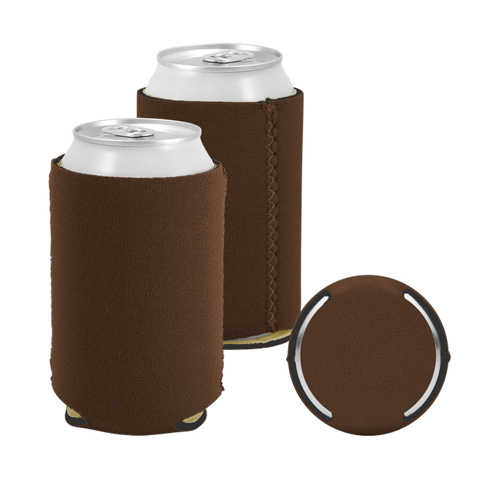 Brown Premium Collapsible Neoprene Koozie