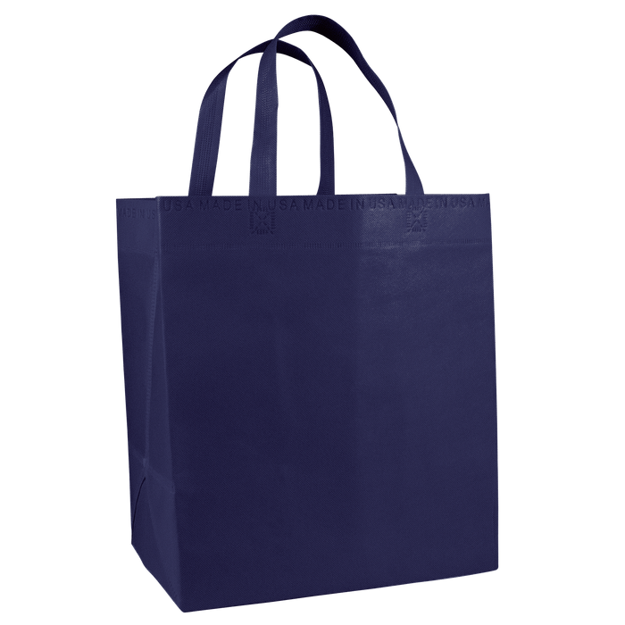 Navy Blue American Made Grocery Bag