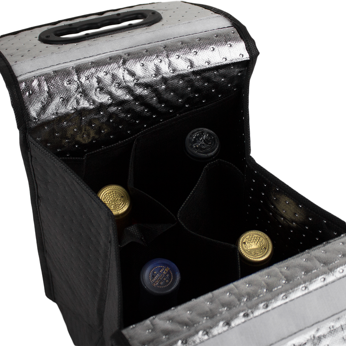 Insulated 4 Bottle Wine Bag