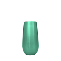 Seafoam Stainless Steel Champagne Flute Thumb