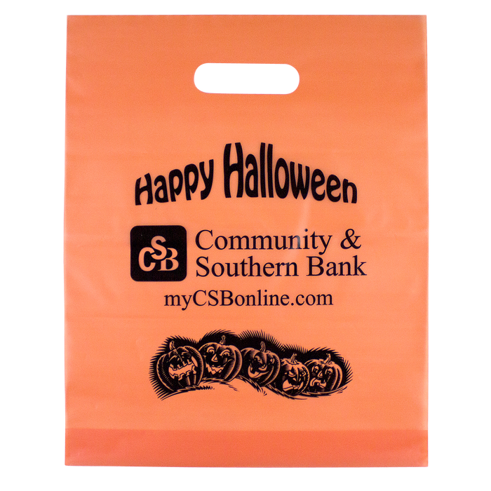  Orange Frosted Trick-or-Treat Bag  