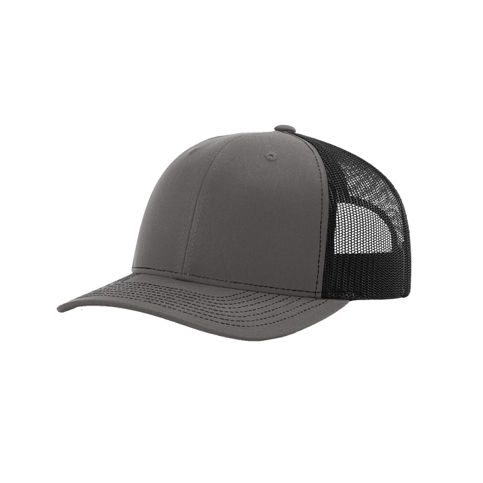 Charcoal/Black Richardson Trucker Snapback Hat