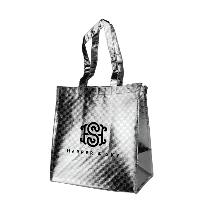  DISCONTINUED-Metallic Designer Little Storm Grocery Bag