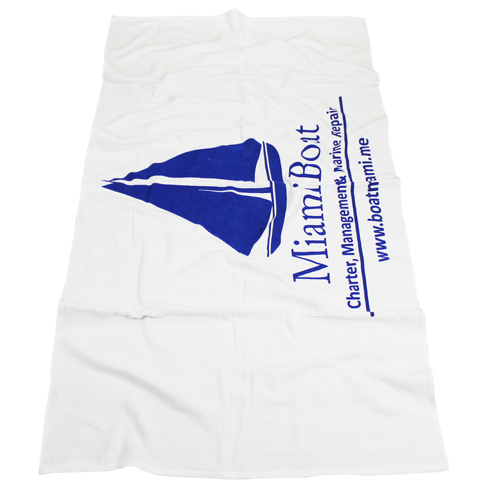  Budget White Beach Towel