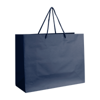 Navy Blue Medium Matte Shopper Bag Thumb