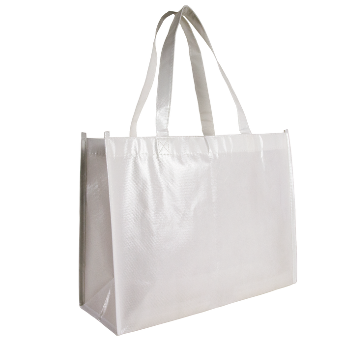 White Laminated Convention Tote