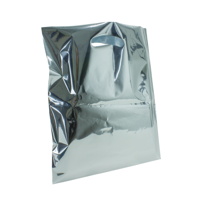 Metallic Silver Silver Frankenstein Bag