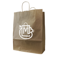  DISCONTINUED - Tall Kraft Paper Shopper Bag Thumb