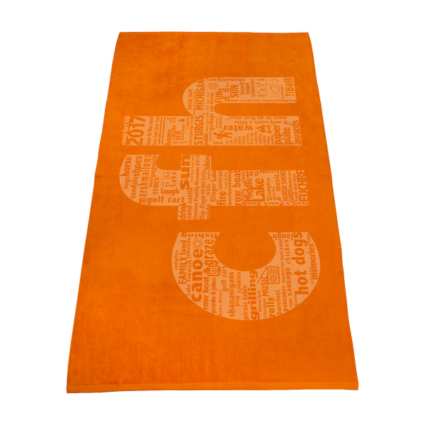 imprinted beach towels,  color beach towels, 