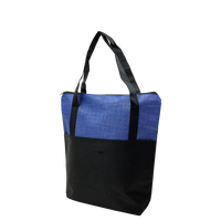 Blue Voyage Zip Top Tote Bag Thumb