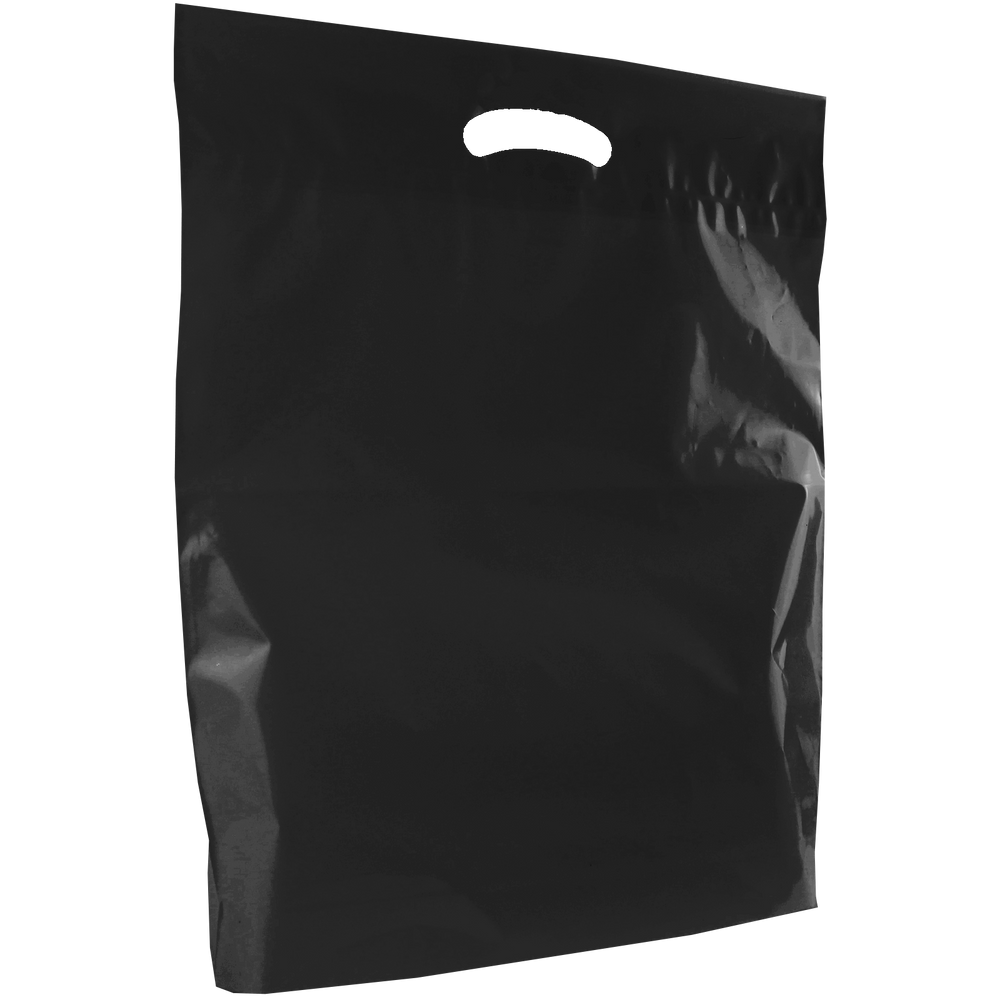 Large Black Plastic Shopping Bags 1K