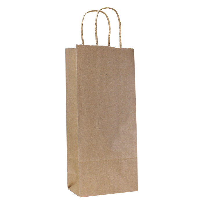 Natural Paper Natural Kraft Paper 1 Bottle Tote