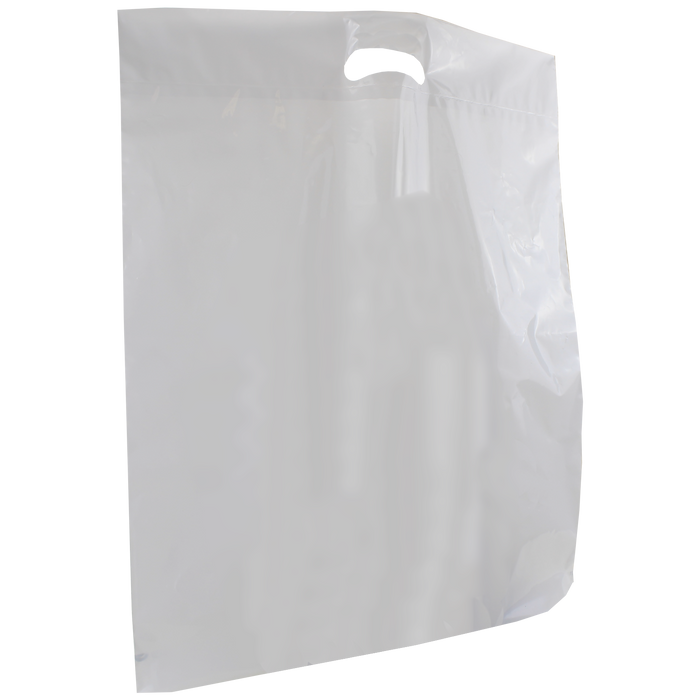 White Recyclable Extra Large Die Cut Plastic Bag