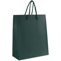 Hunter Green Small Matte Shopper Bag Thumb