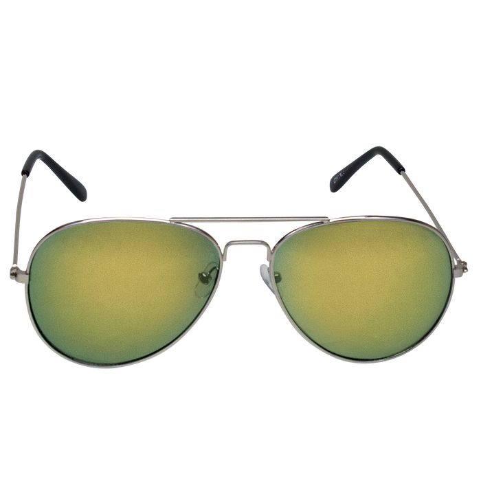 Yellow Mirrored Miami Aviator Sunglasses