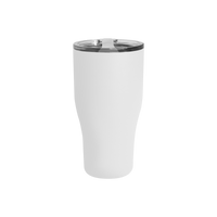 Matte White Large Stainless Steel Insulated Tumbler Thumb